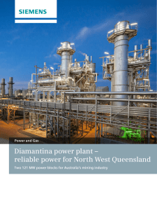 Diamantina power plant – reliable power for North West Queensland