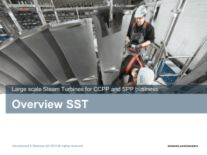 Overview SST Large scale Steam Turbines for CCPP and SPP business siemens.com/answers