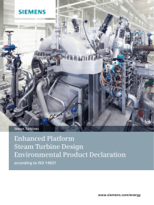 Enhanced Platform Steam Turbine Design Environmental Product Declaration according to ISO 14021