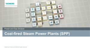 Coal-fired Steam Power Plants (SPP) Power and Gas Division