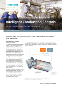 Intelligent Combustion Controls For Main and Pilot Burner Fuel Split Optimisation