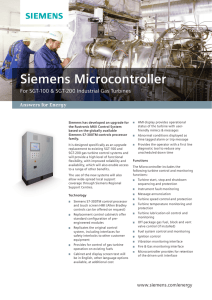 Siemens Microcontroller For SGT-100 &amp; SGT-200 Industrial Gas Turbines Answers for Energy