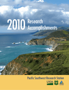 2010 Research Accomplishments Pacific Southwest Research Station