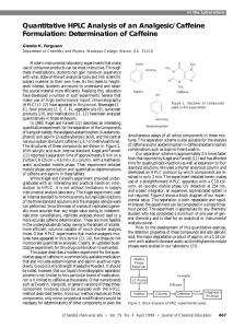 Quantitative HPLC Analysis of an Analgesic/Caffeine Formulation: Determination of Caffeine