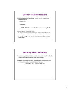 Electron-Transfer Reactions
