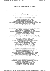 CRIMINAL PROCEDURE ACT 51 OF 1977 Page 1 of 221