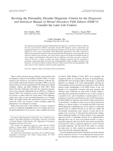 Diagnostic Consider the Later Life Context Steve Balsis, PhD