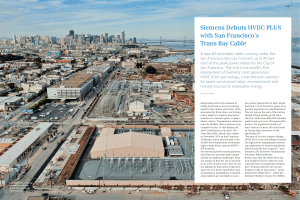 Siemens Debuts HVDC PLUS with San Francisco’s Trans Bay Cable