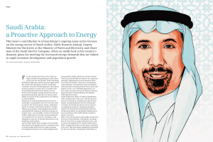 Saudi Arabia: a Proactive Approach to Energy