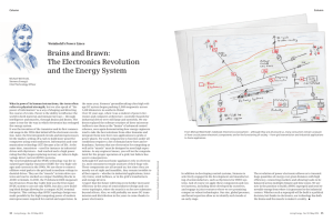 Brains and Brawn: The Electronics Revolution and the Energy System Weinhold’s Power Lines