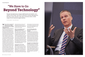 Beyond Technology” “We Have to Go