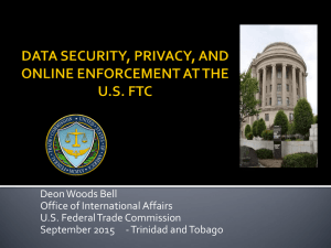 Deon Woods Bell Office of International Affairs U.S. Federal Trade Commission
