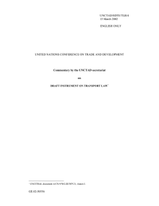 UNCTAD/SDTE/TLB/4 13 March 2002 UNITED NATIONS CONFERENCE ON TRADE AND DEVELOPMENT