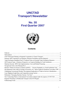 UNCTAD Transport Newsletter No. 35