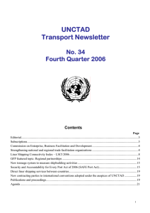 UNCTAD Transport Newsletter No. 34