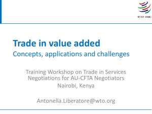 Trade in value added Concepts, applications and challenges