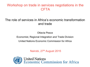 Workshop on trade in services negotiations in the CFTA