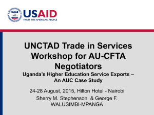 UNCTAD Trade in Services Workshop for AU-CFTA Negotiators