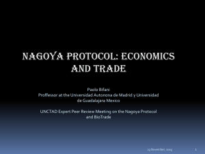 Nagoya Protocol: economics and trade