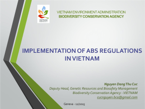 IMPLEMENTATION OF ABS REGULATIONS IN VIETNAM