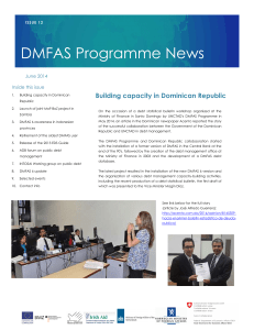 NeNewsletter DMFAS Programme News Building capacity in Dominican Republic