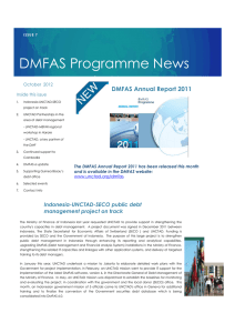NeNewsletter DMFAS Programme News DMFAS Annual Report 2011