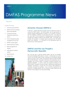 l DMFAS Programme News Armenia chooses DMFAS 6