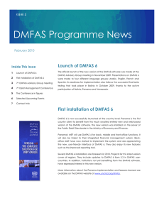 l DMFAS Programme News Launch of DMFAS 6