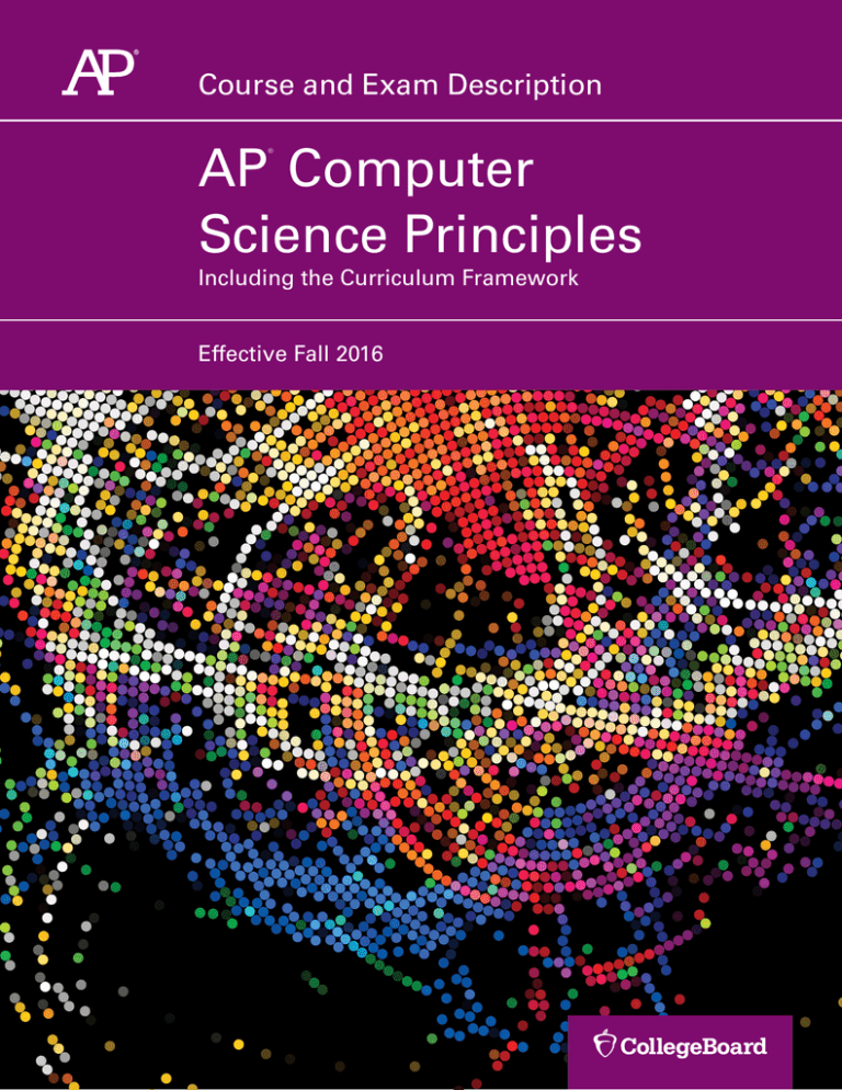 AP Computer Science Principles Course and Exam Description
