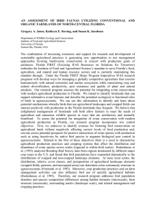 AN ASSESSMENT OF BIRD FAUNAS UTILIZING CONVENTIONAL AND
