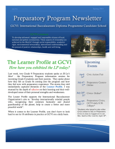 Preparatory Program Newsletter