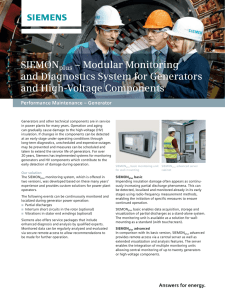 SIEMON – Modular Monitoring and Diagnostics System for Generators and High-Voltage Components