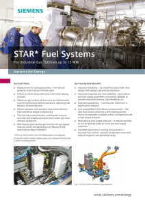 STAR* Fuel Systems For Industrial Gas Turbines up to 15 MW