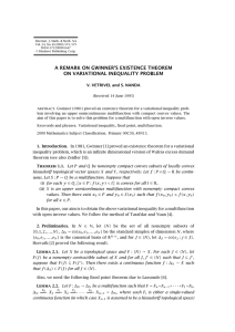 Internat. J. Math. &amp; Math. Sci. S0161171200001447 ©Hindawi Publishing Corp.