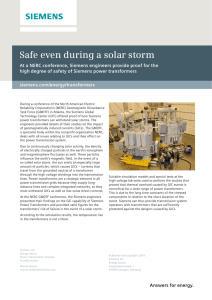 Safe even during a solar storm