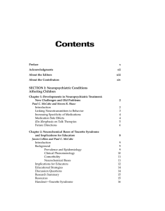 Contents SECTION I: Neuropsychiatric Conditions Affecting Children