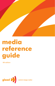 PAGE 1 MEDIA REFERENCE GUIDE GLAAD