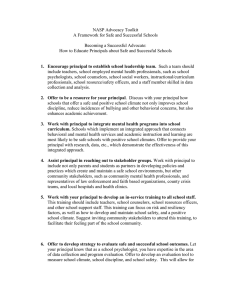 NASP Advocacy Toolkit A Framework for Safe and Successful Schools