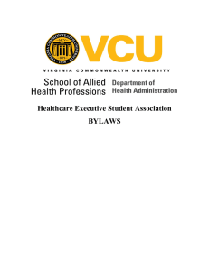 Healthcare Executive Student Association BYLAWS