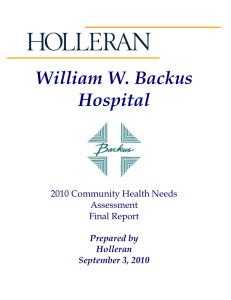 William W. Backus Hospital  Prepared by