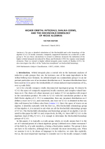 HIGHER ORBITAL INTEGRALS, SHALIKA GERMS, AND THE HOCHSCHILD HOMOLOGY OF HECKE ALGEBRAS