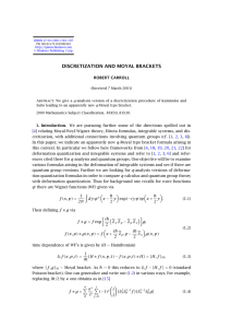 DISCRETIZATION AND MOYAL BRACKETS