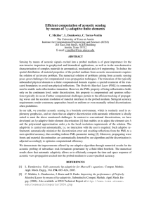 hp Efficient computation of acoustic sensing by means of -adaptive finite elements