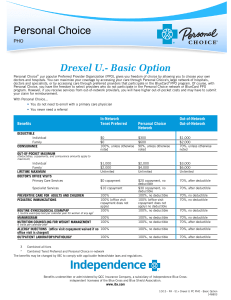 Personal Choice Drexel U.- Basic Option PHO