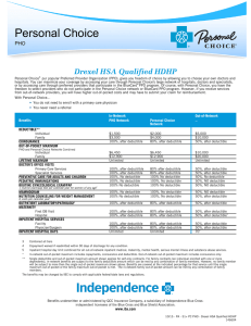 Personal Choice Drexel HSA Qualified HDHP PHO