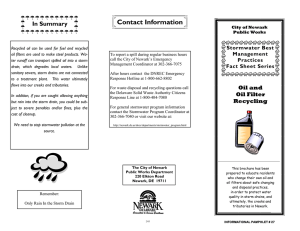 Contact Information In Summary Stormwater Best Management