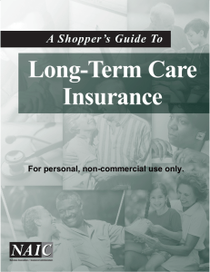 Long-Term Care Insurance A Shopper’s Guide To