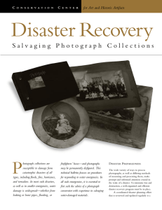 Disaster Recovery P for Art and Historic Artifacts