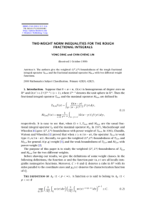 TWO-WEIGHT NORM INEQUALITIES FOR THE ROUGH FRACTIONAL INTEGRALS
