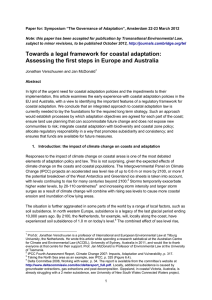 Towards a legal framework for coastal adaptation: